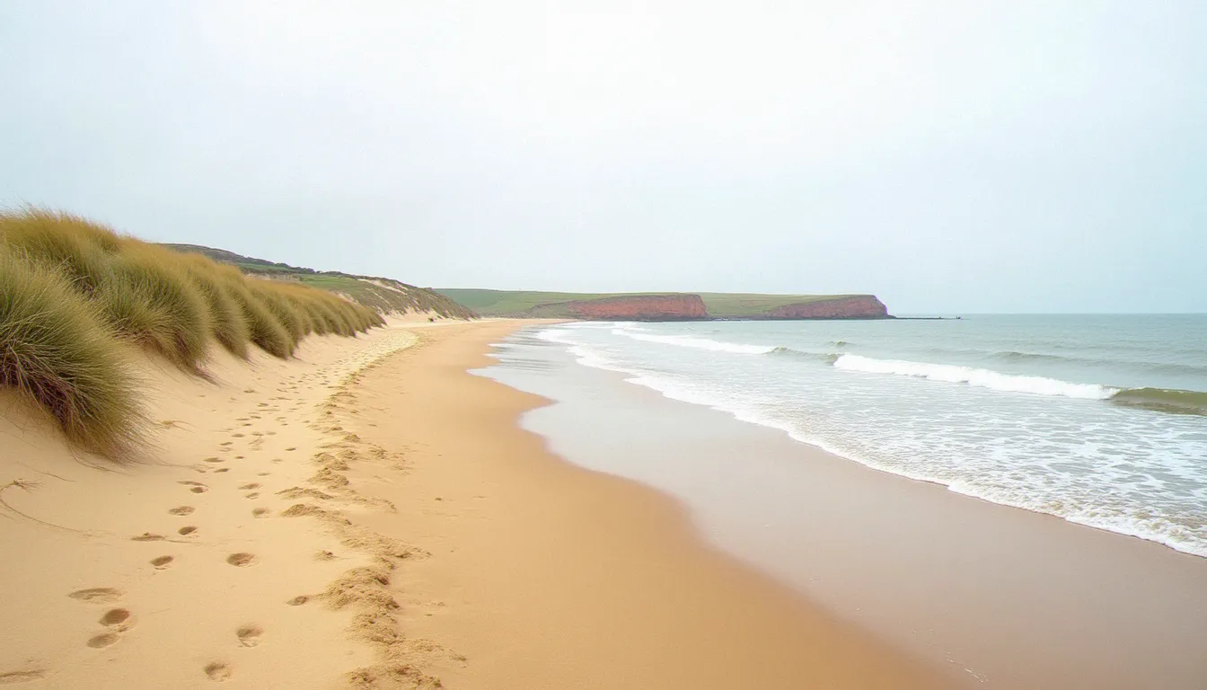 Le sentier littoral entre Guidel et La Trinité-sur-Mer, vue sur les plages de sable et la côte du Morbihan